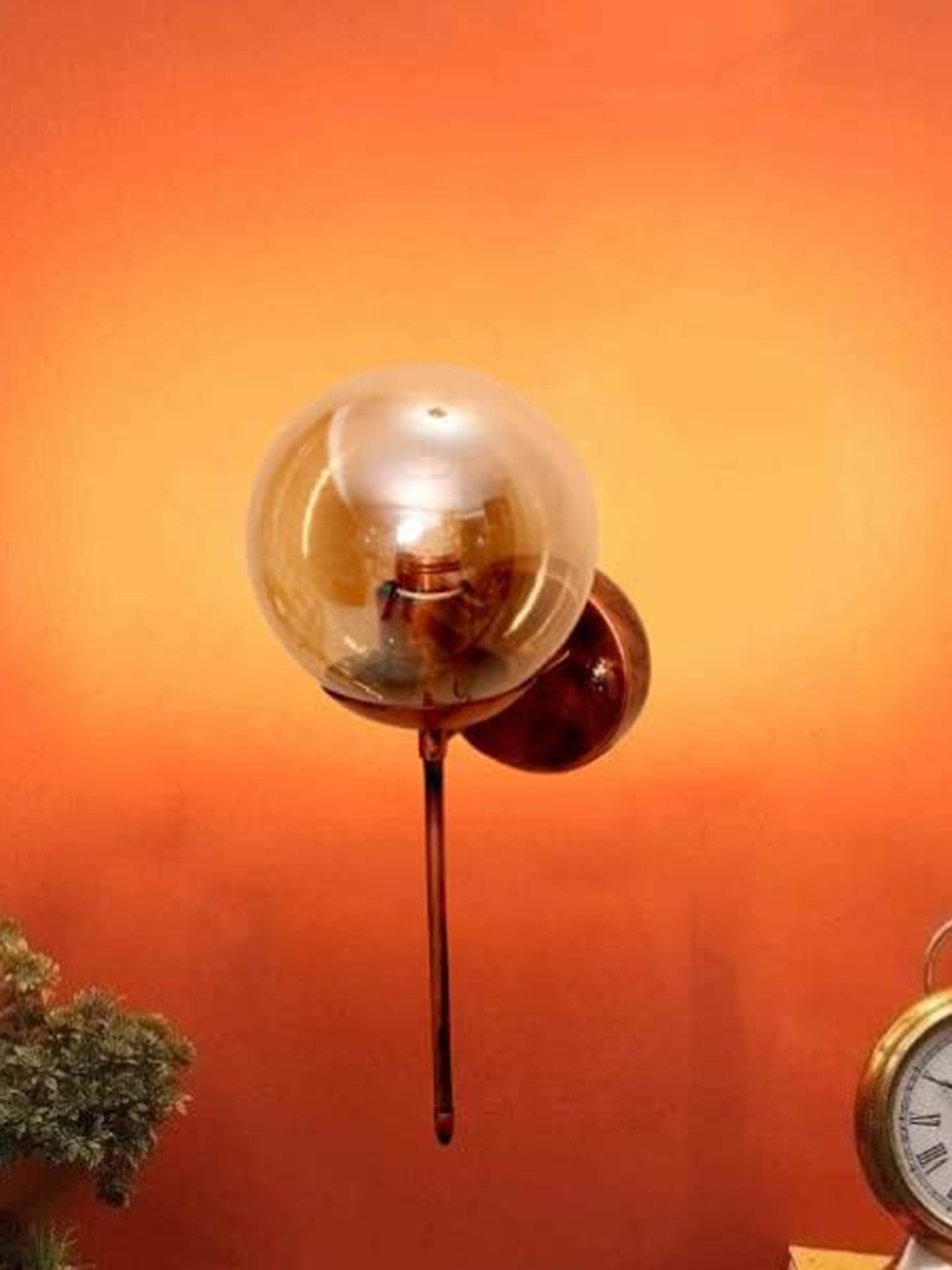

KINIS Copper-Toned Modern And Unique Style Spherical Shaped Wall Lamp