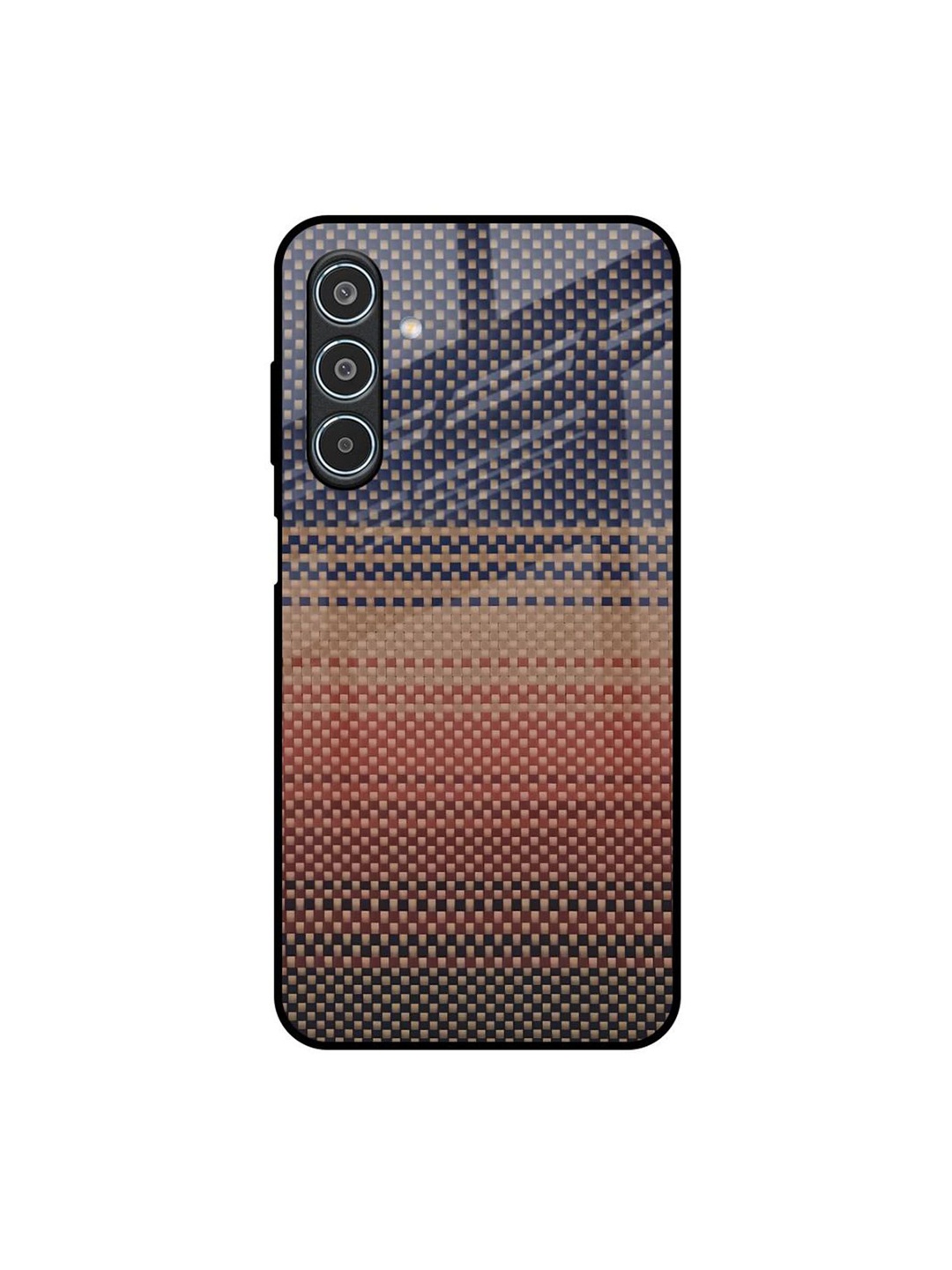 

QRIOH Fiber Artistry Samsung Galaxy M35 5G Impact Resistant Back Case, Blue