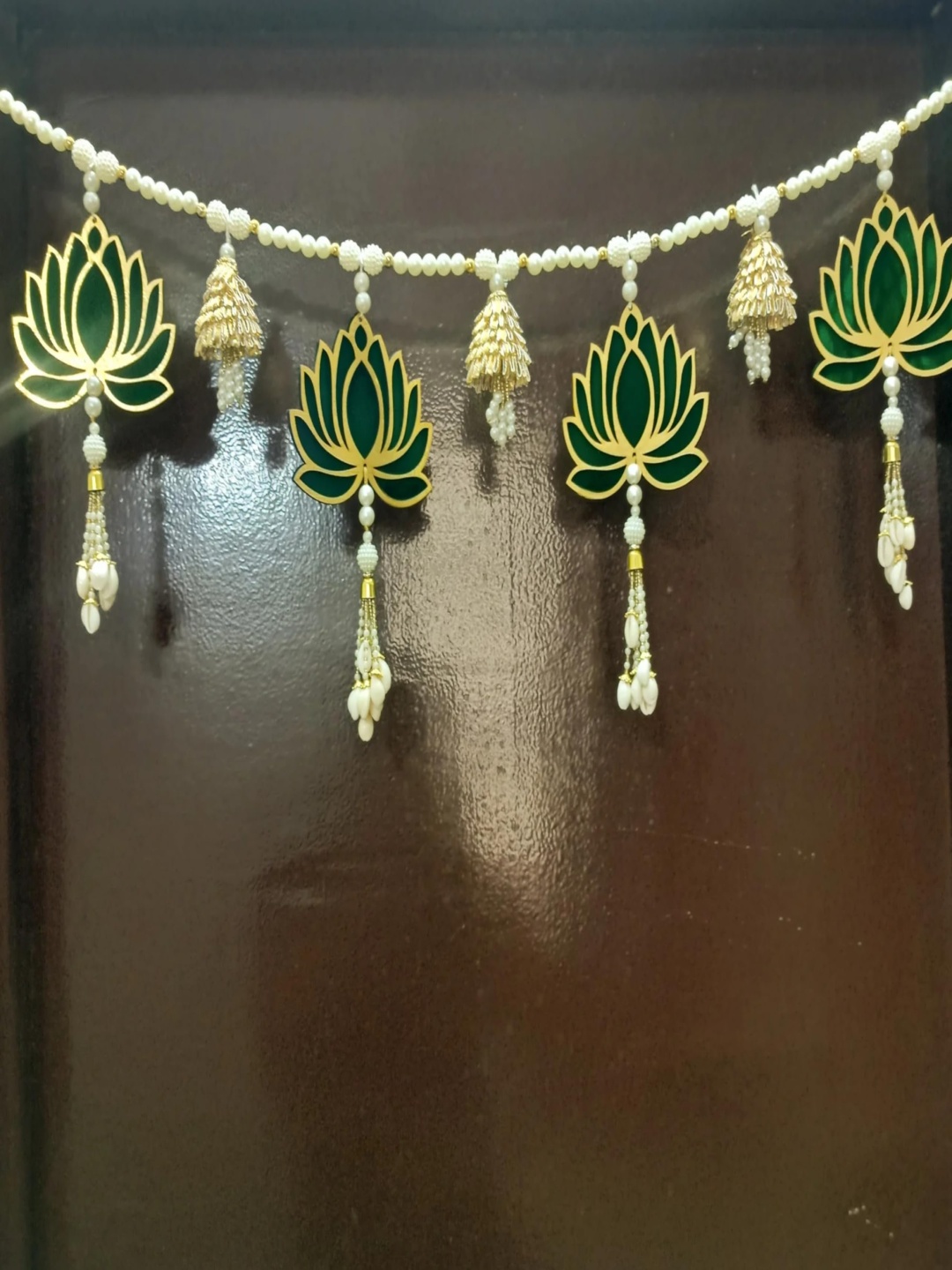 

RR Crafts Green & Yellow Flower Hanging Thoran