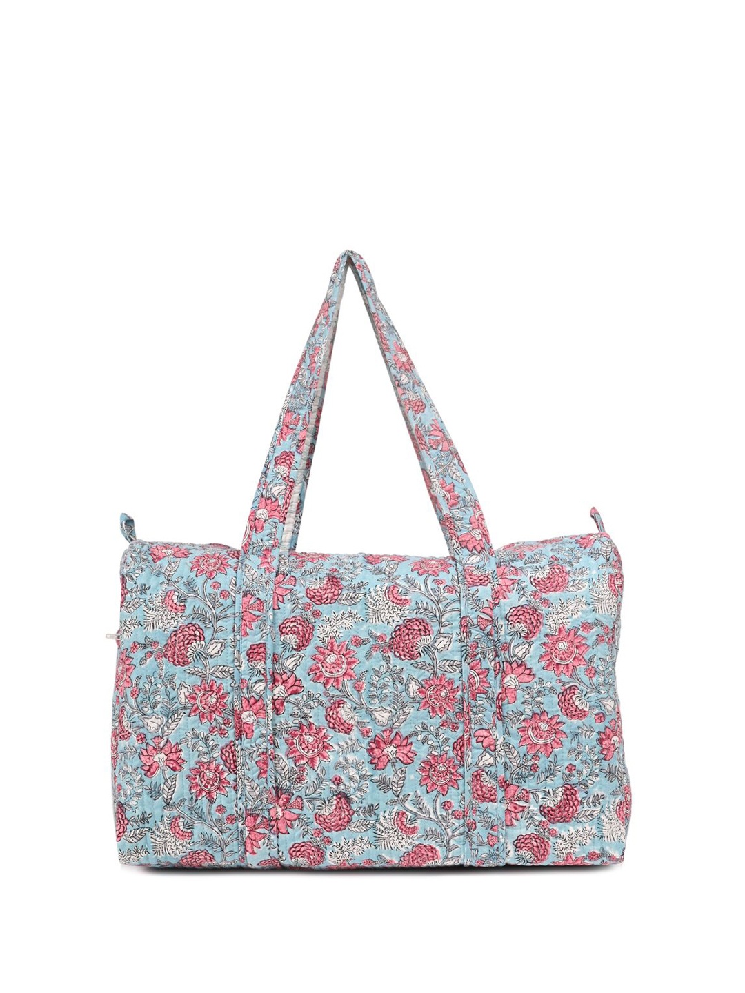 

Block N Style Floral Printed Large Casual Duffel Bag, Red