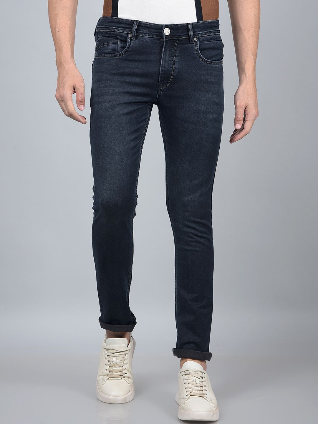 

Crimsoune Club Men Slim Fit Stretchable Jeans, Blue