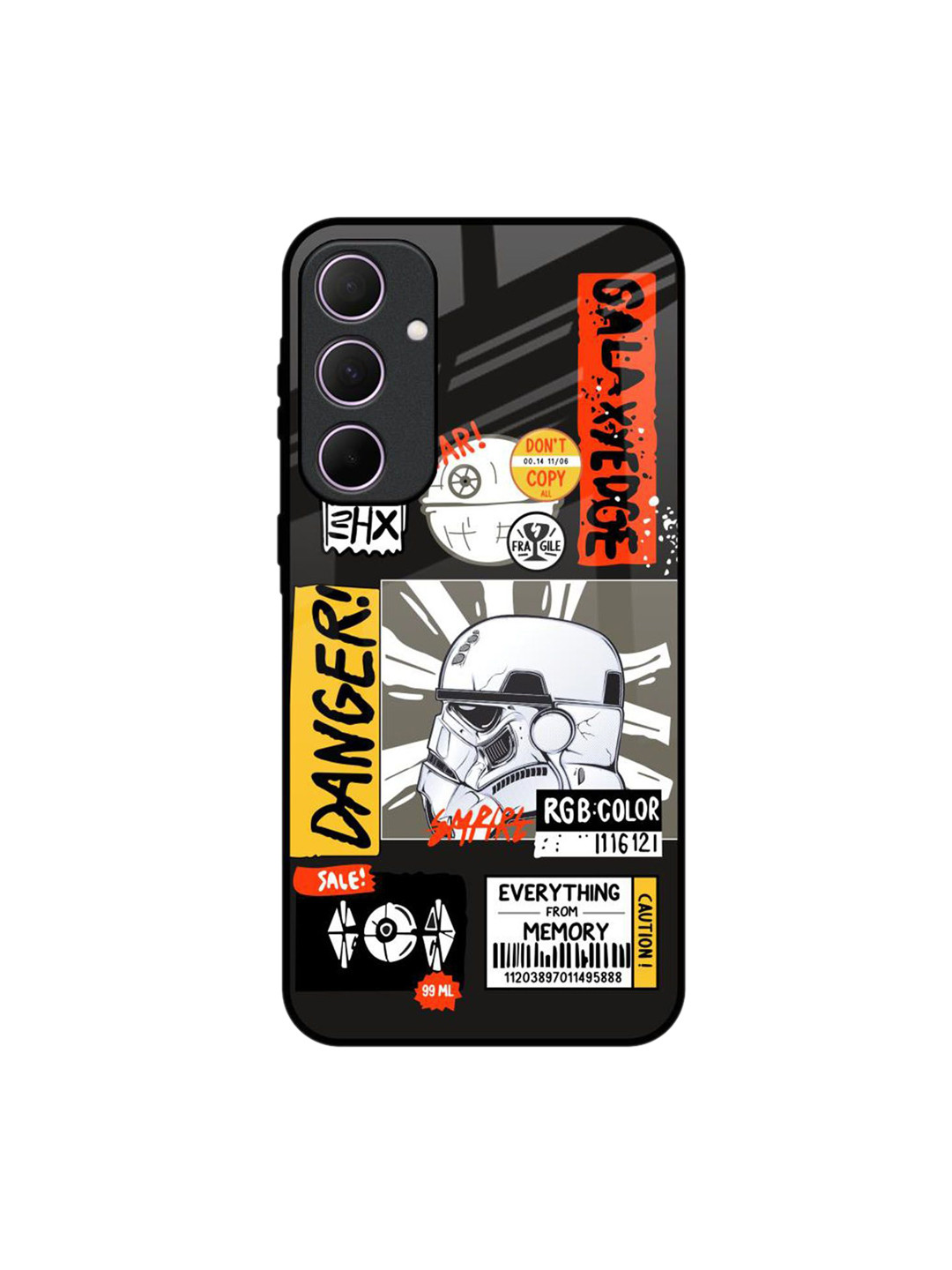 

QRIOH Galaxy Edge Samsung Galaxy A35 5G Impact Resistant Back Case, Black