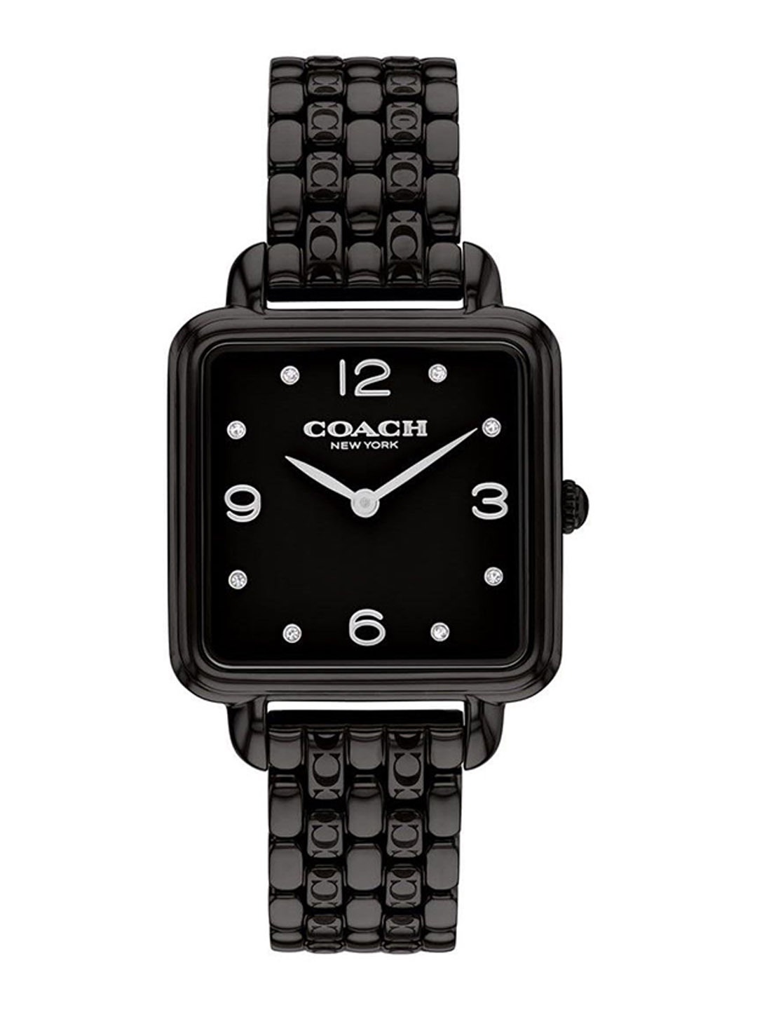 

Coach Women Dial & Stainless Steel Bracelet Style Straps Analogue Watch 14504533, Black