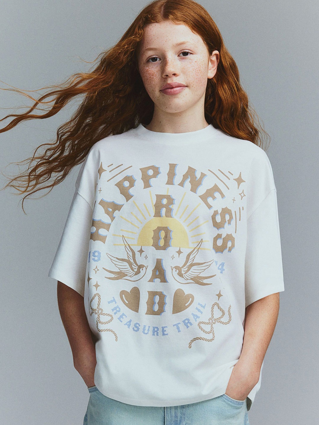 

H&M Oversized Cotton T-shirt, White