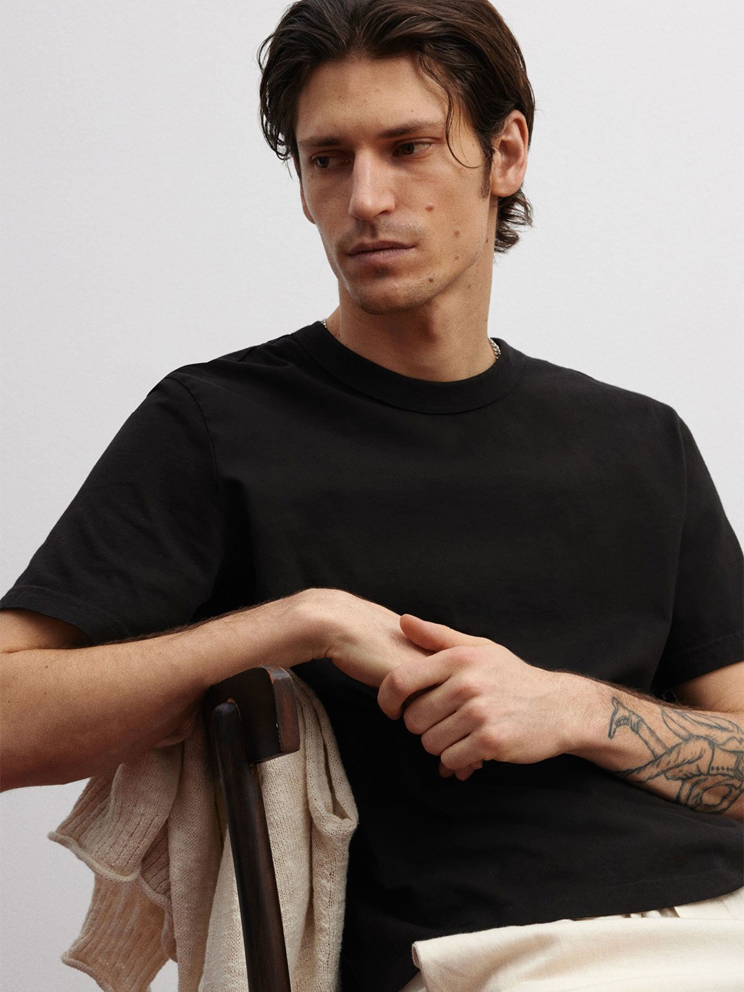 

H&M Regular Fit T-Shirt, Black