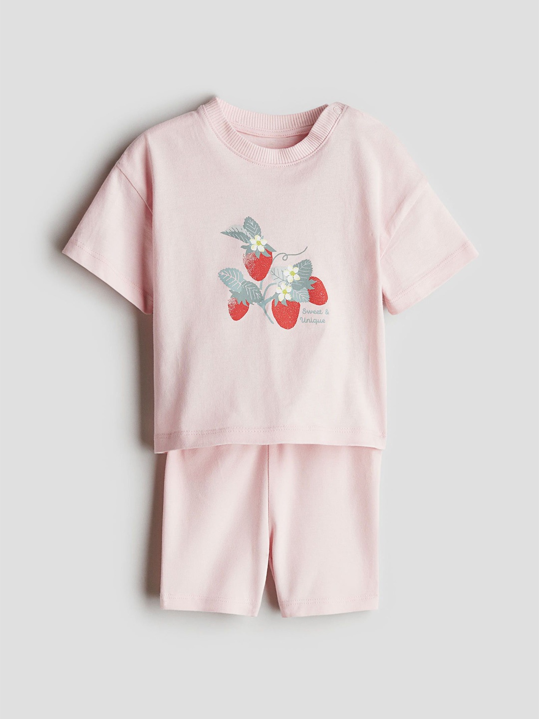 

H&M Girls 2-Piece Cotton Jersey Set, Pink