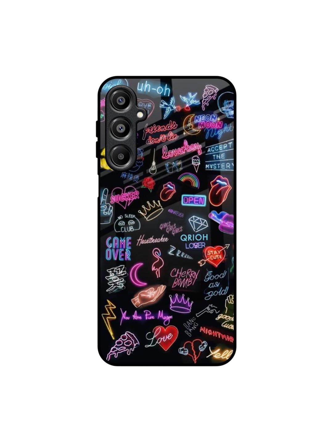 

QRIOH Accept The Mystery Samsung Galaxy A16 5G Impact Resistant Back Case, Black