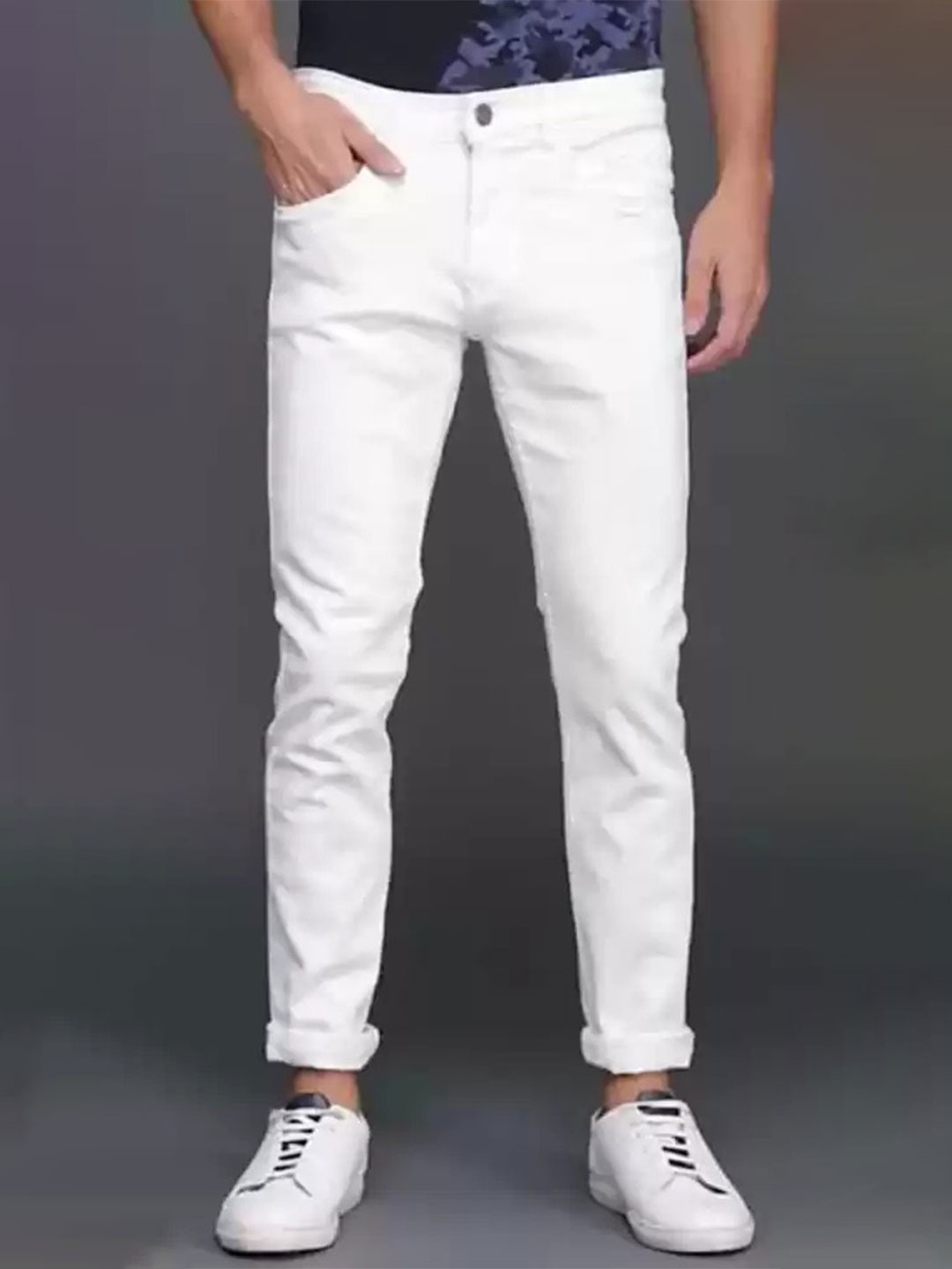 

COMFITS Men Classic Stretchable Jeans, White