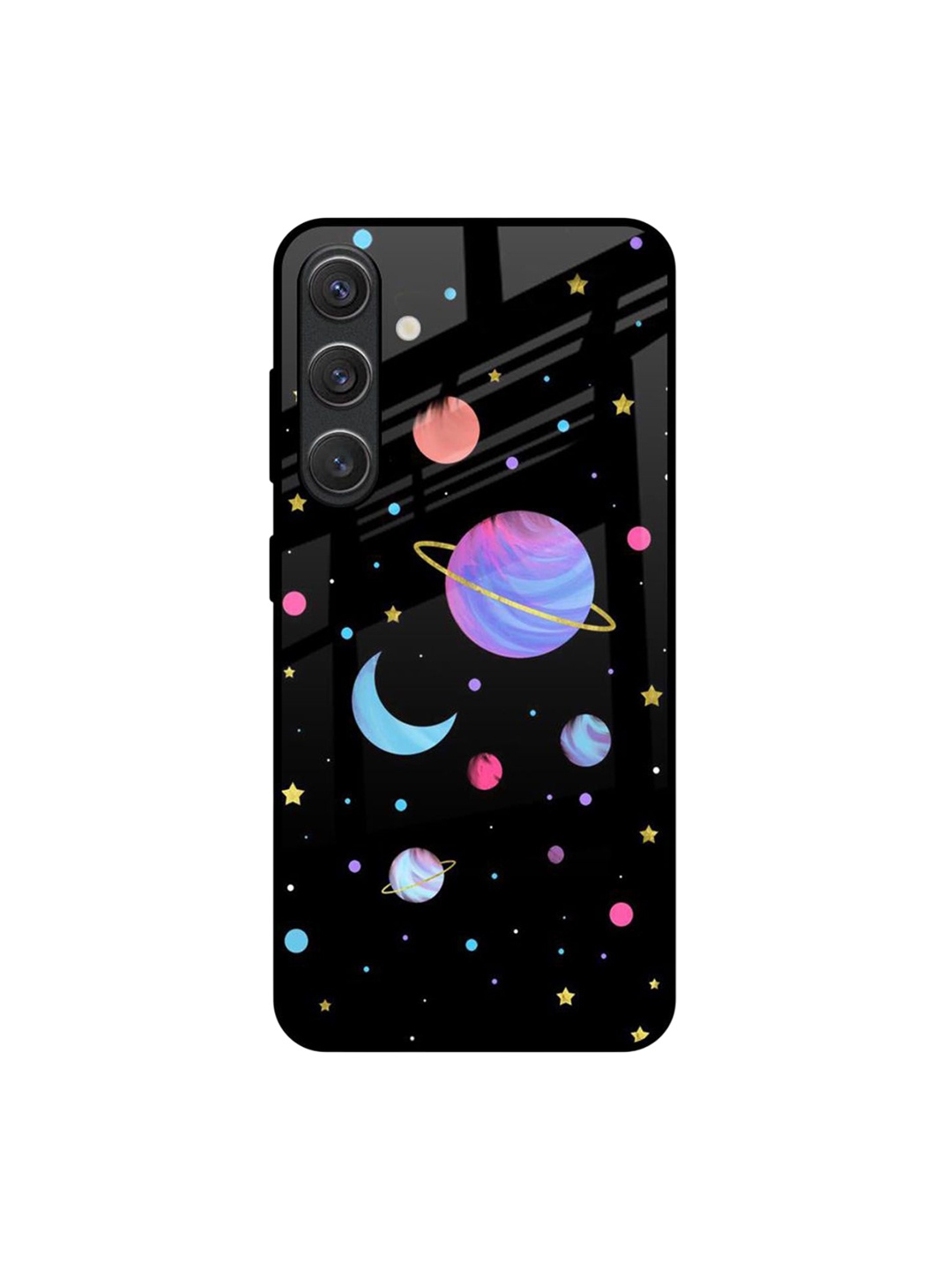 

QRIOH Planet Play Samsung Galaxy S25 5G Impact Resistant Back Case, Black