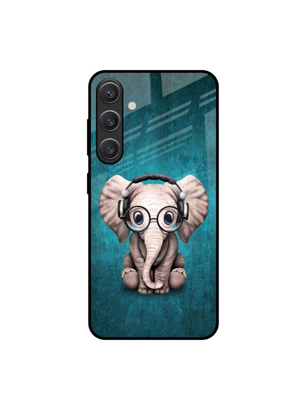 

QRIOH Adorable Baby Elephant Samsung Galaxy S25 5G Impact Resistant Back Case, Blue