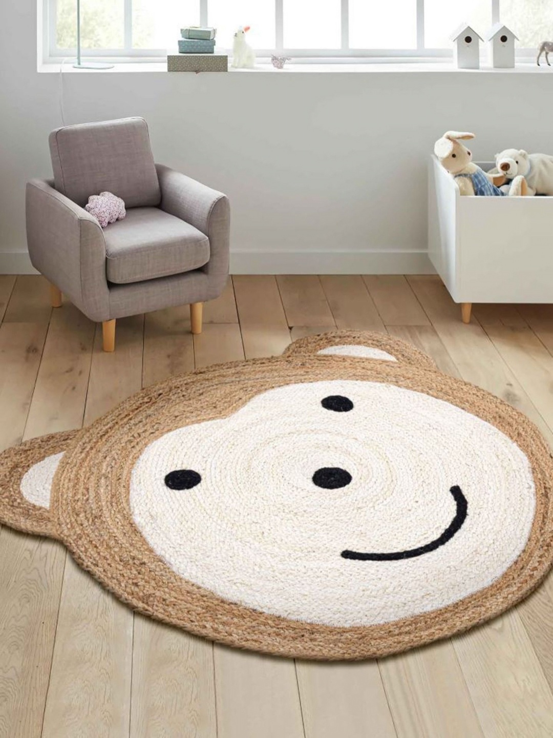 

HABERE INDIA White Cartoon Characters Printed Carpet