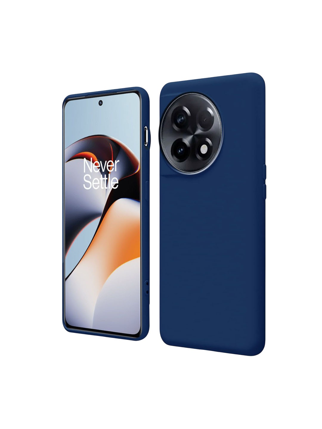 

LIRAMARK Solid OnePlus 11R 5G / 1+11R 5G Impact Resistant Back Case, Navy blue