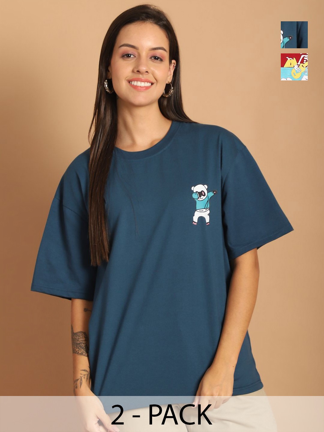

Tromko Women Printed T-shirt, Multi