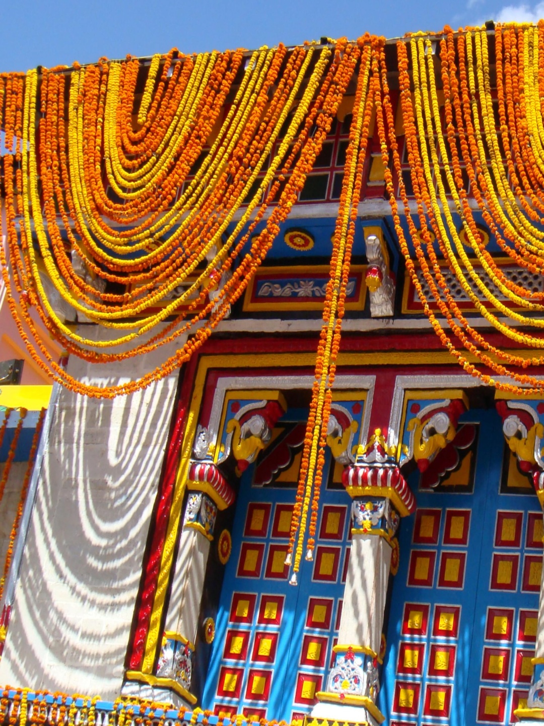 

RR Crafts Orange-Colored & Yellow Marigold Garlands Festive Decor