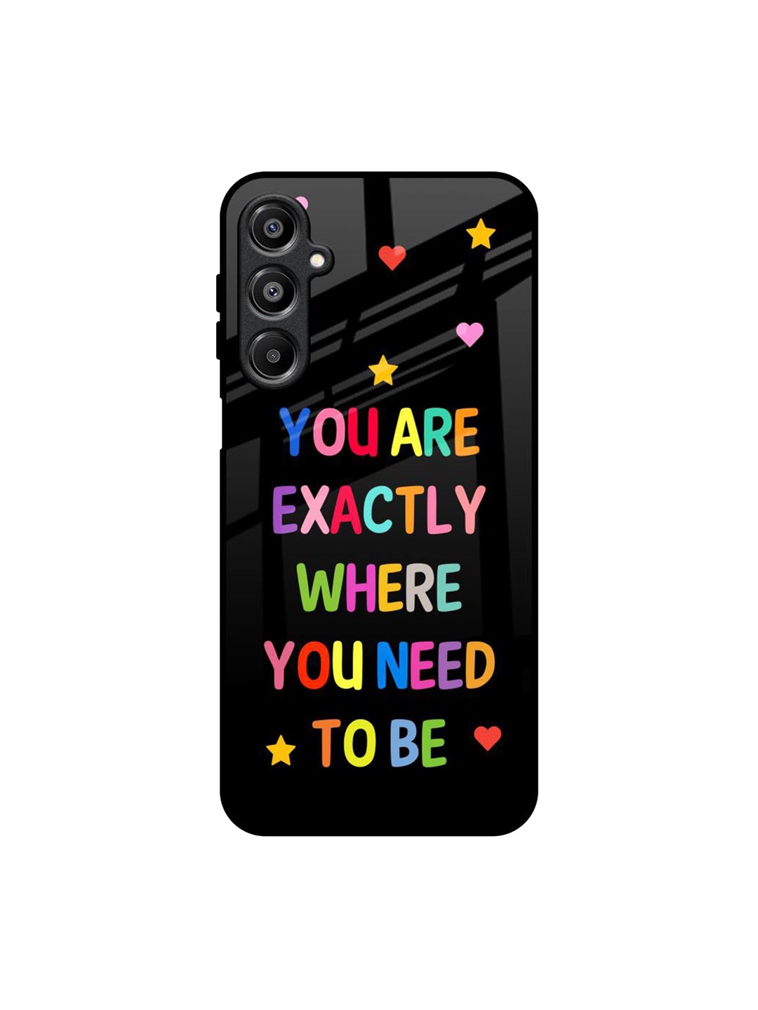

QRIOH Magical Words Samsung Galaxy A16 5G Impact Resistant Back Case, Black