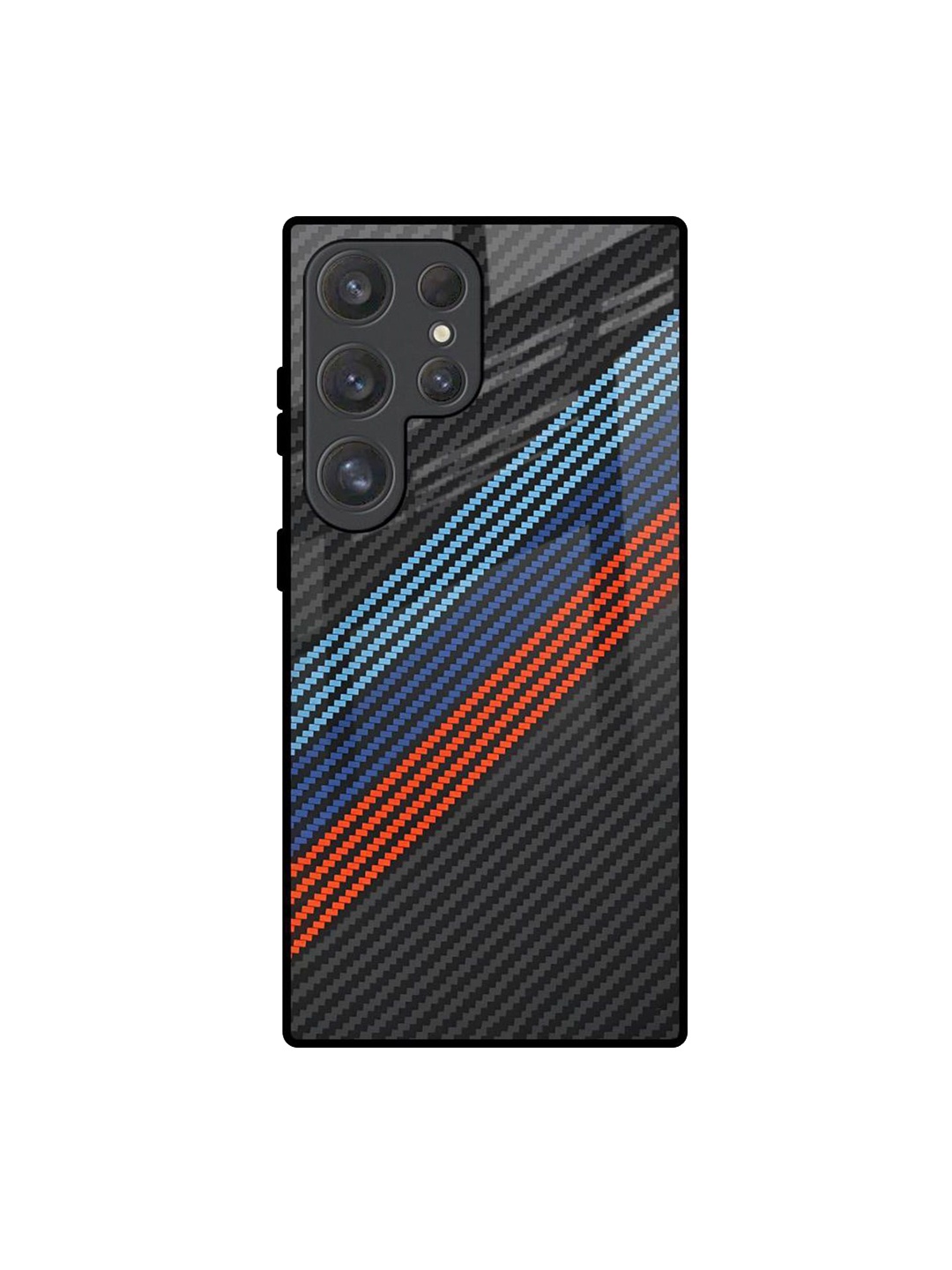 

QRIOH Carbon Inspired Samsung Galaxy S25 Ultra Impact Resistant Back Case, Black