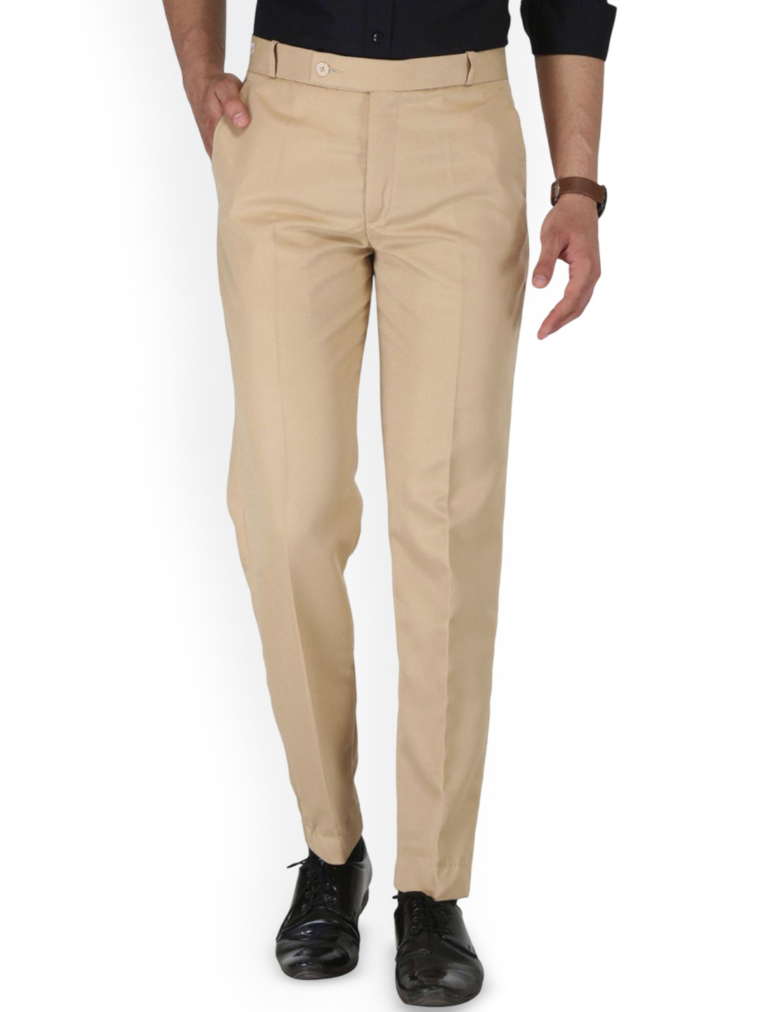 

KANU FASHION Men Comfort Trousers, Cream