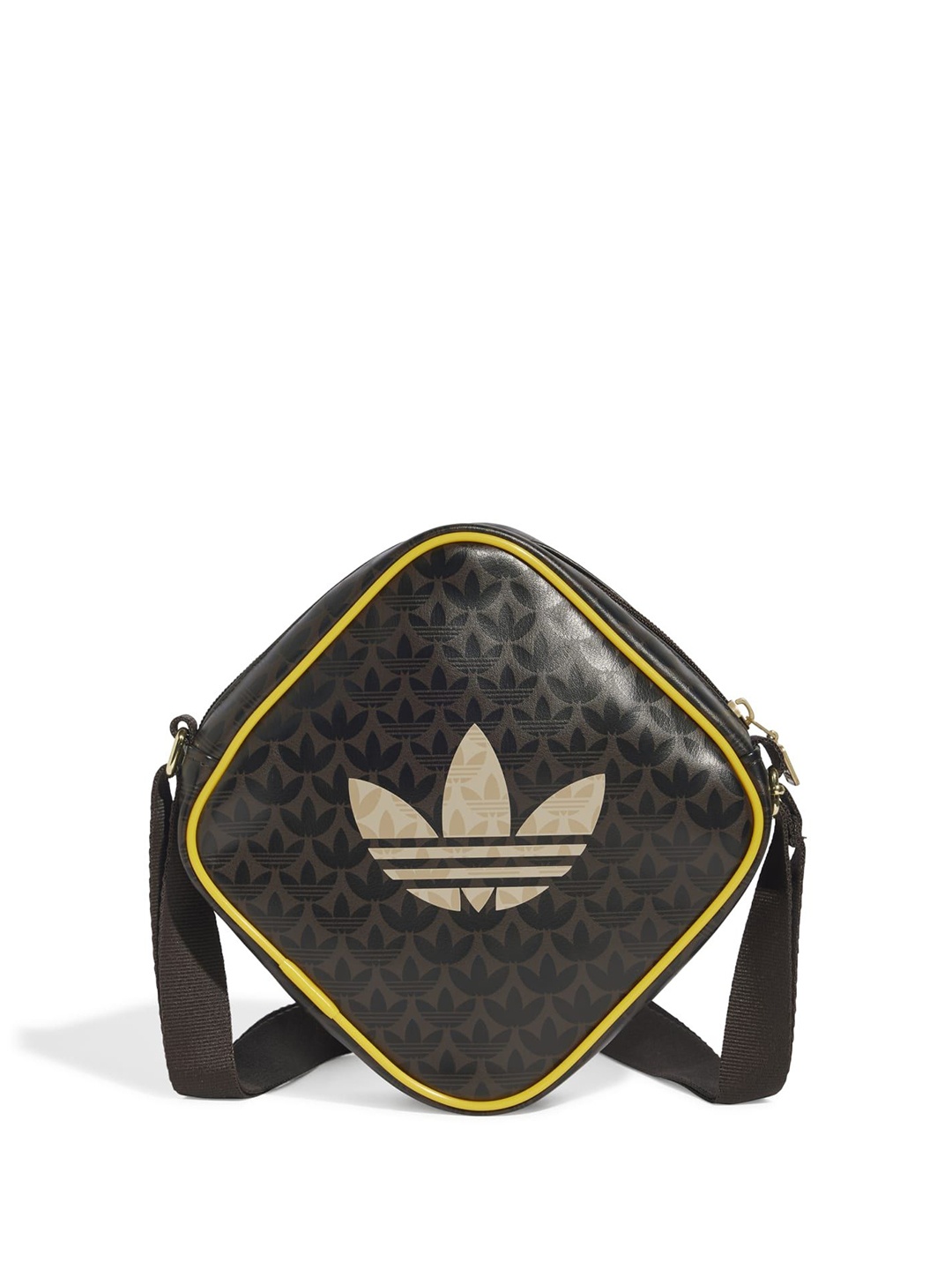 

ADIDAS Originals Brand Logo Printed Messenger Bag, Brown
