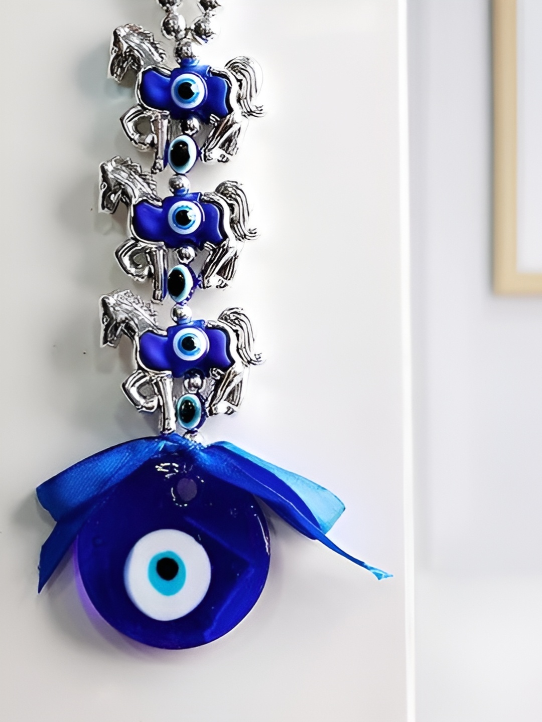

Vrinban International Blue & Silver Evil Eye Wall Hanging Wall Decor