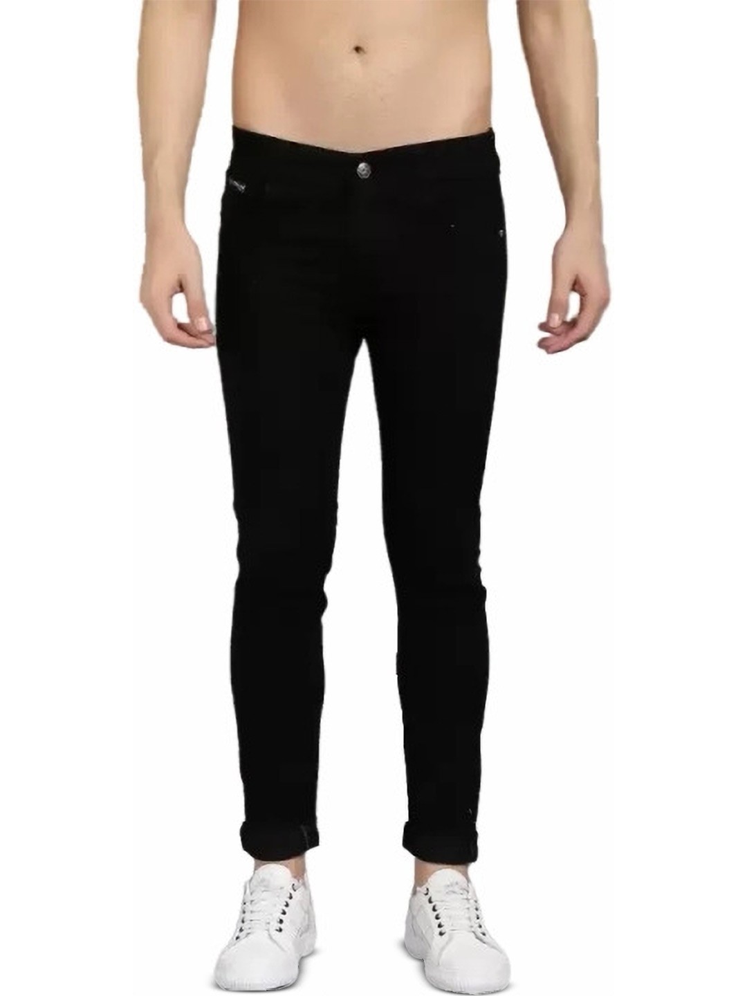 

COMFITS Men Cotton Regular Fit Jeans, Black