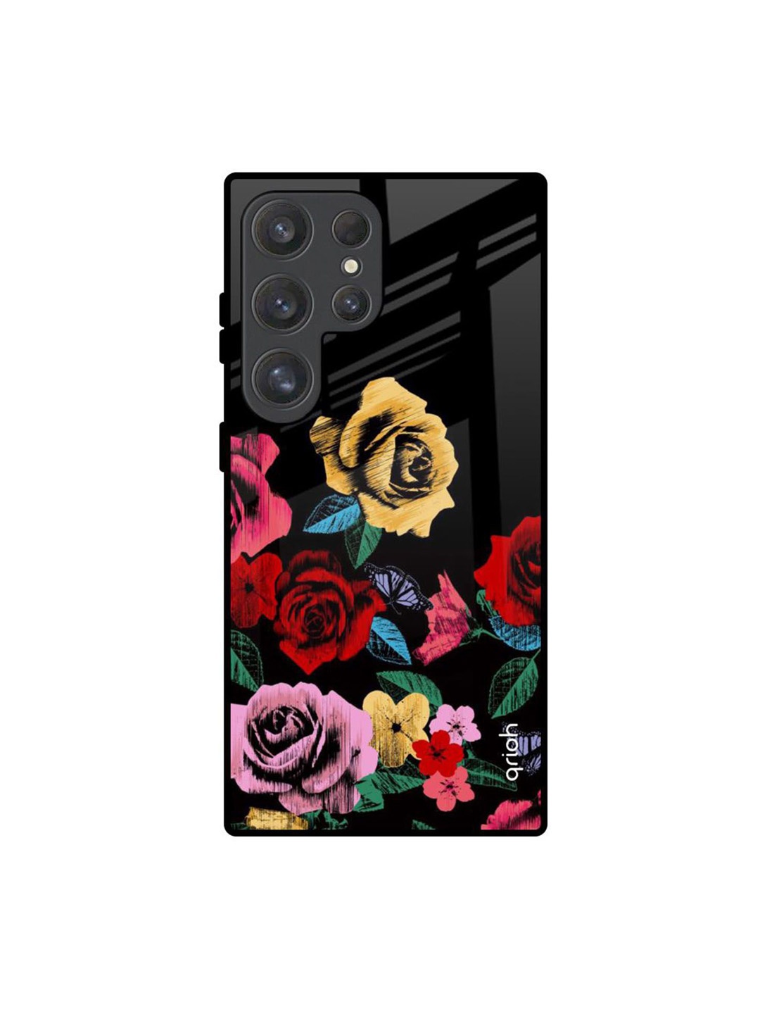 

Decorative Samsung Galaxy S25 Ultra Impact Resistant Back Case, Black