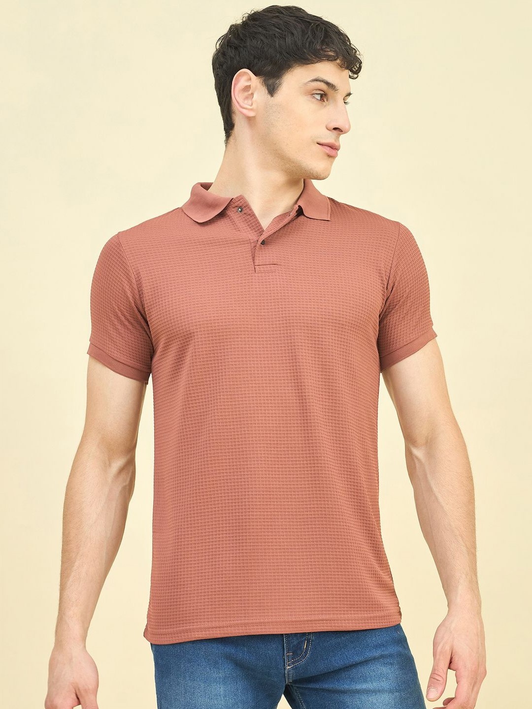 

CLAPTON Polo Collar T-shirt, Orange