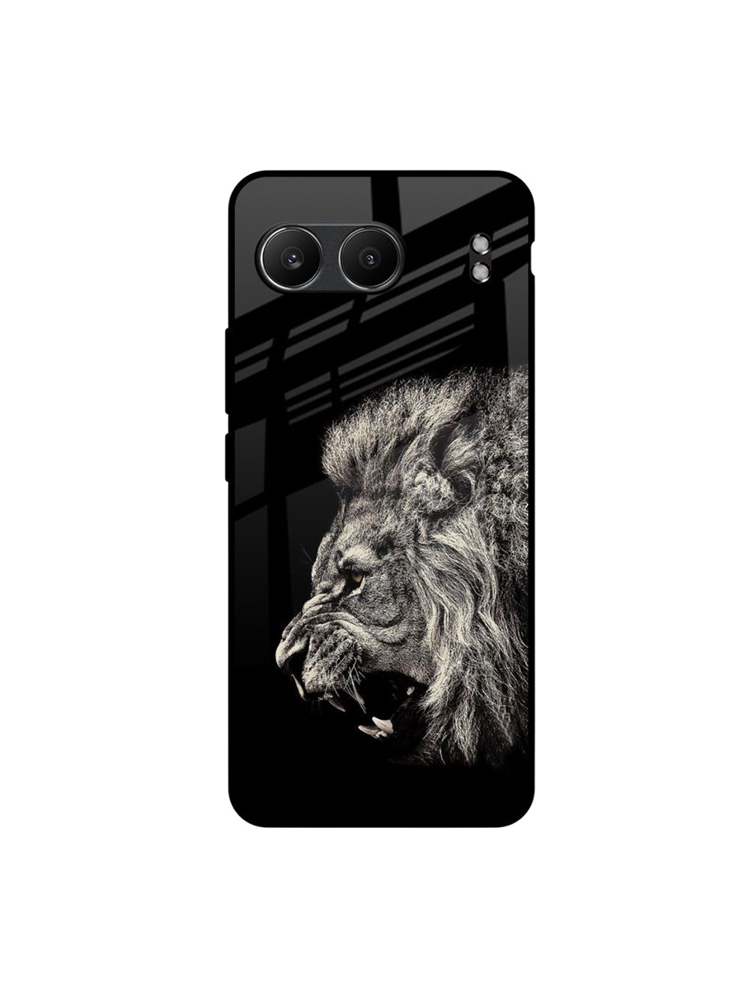 

QRIOH Brave Lion OnePlus Nord 4 5G Impact Resistant Back Case, Black