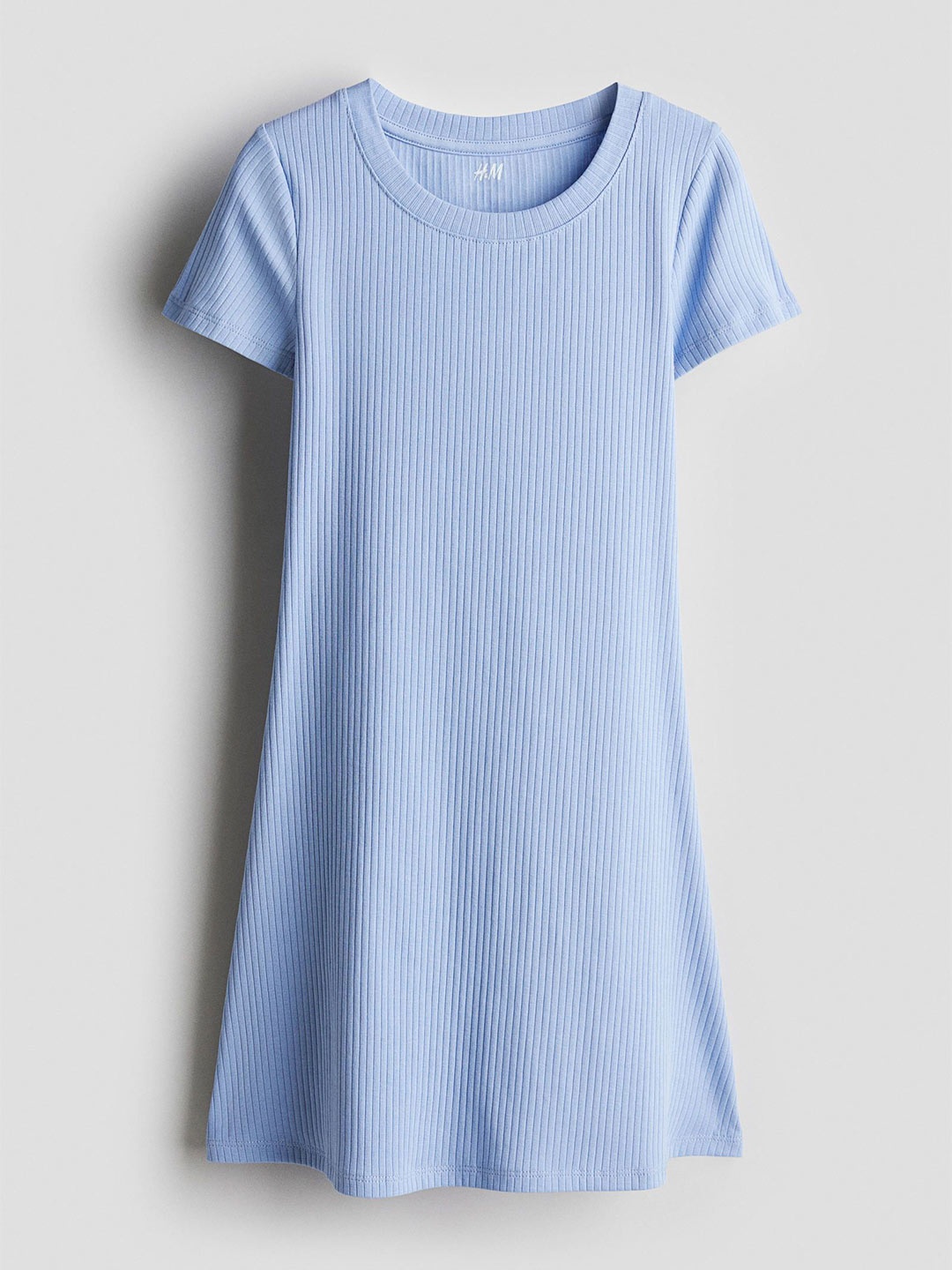 

H&M Girls Short-Sleeved Jersey Dress, Blue