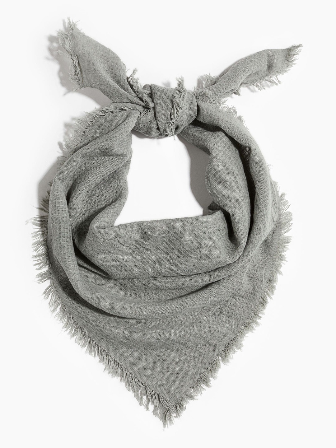 

H&M Women Pure Cotton Scarf, Green