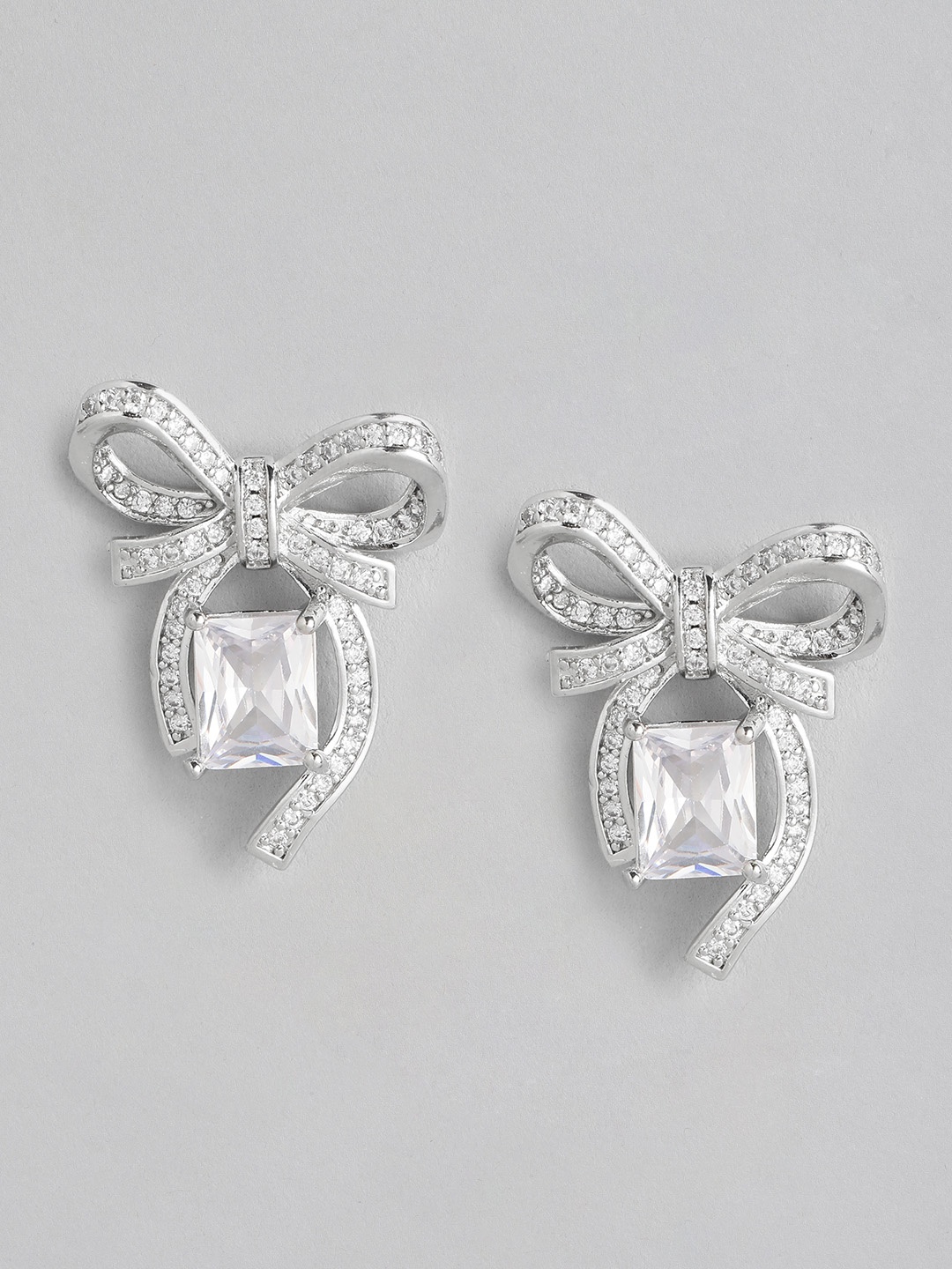 

DressBerry Contemporary Drop Earrings, Silver