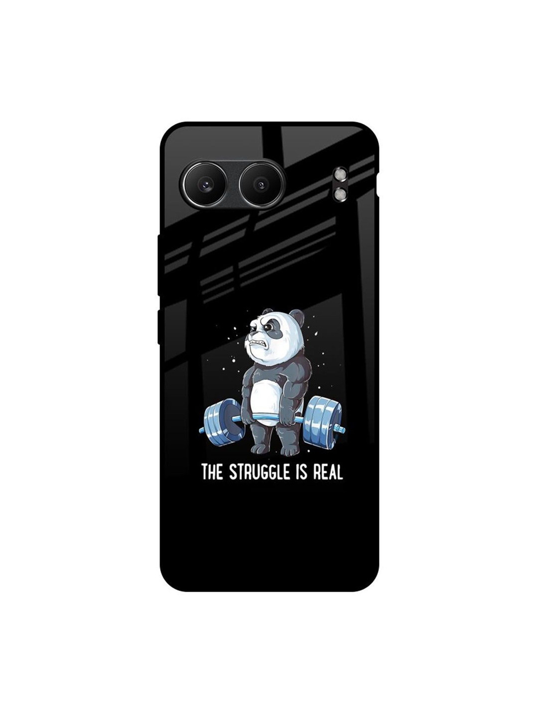 

QRIOH Real Struggle Real Glass OnePlus Nord 4 5G Back Case, Black
