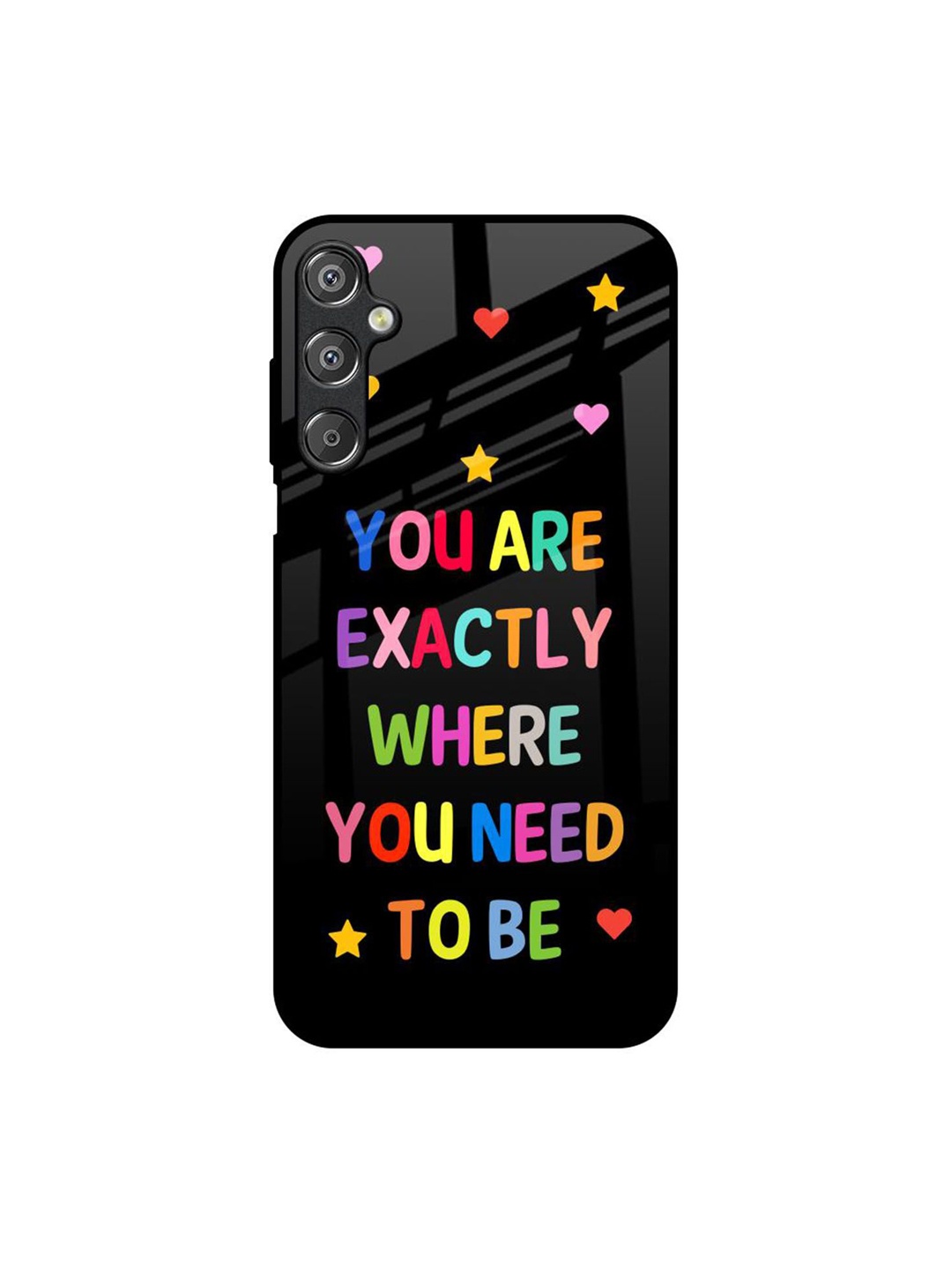 

QRIOH Magical Words Samsung Galaxy M15 5G Impact Resistant Back Case, Black