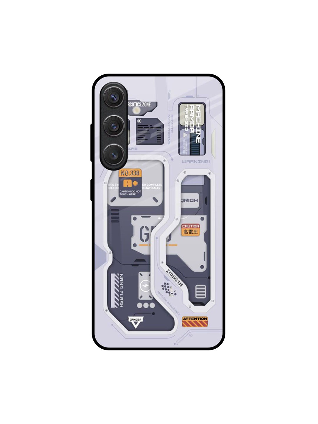 

QRIOH Tech Savvy Samsung Galaxy S25 5G Impact Resistant Back Case, Grey