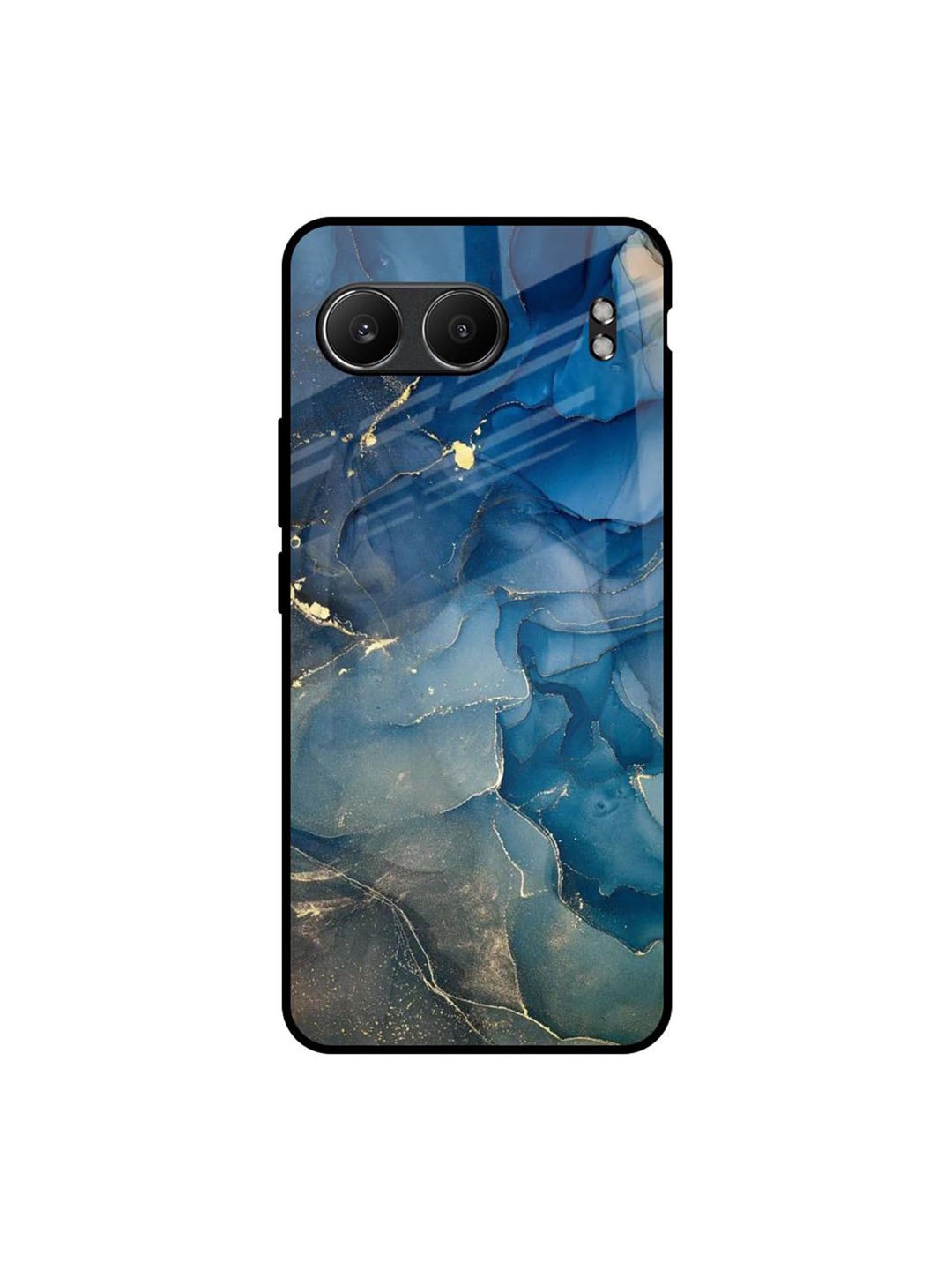 

QRIOH Cool Marble Real Glass OnePlus Nord 4 5G Back Case, Blue