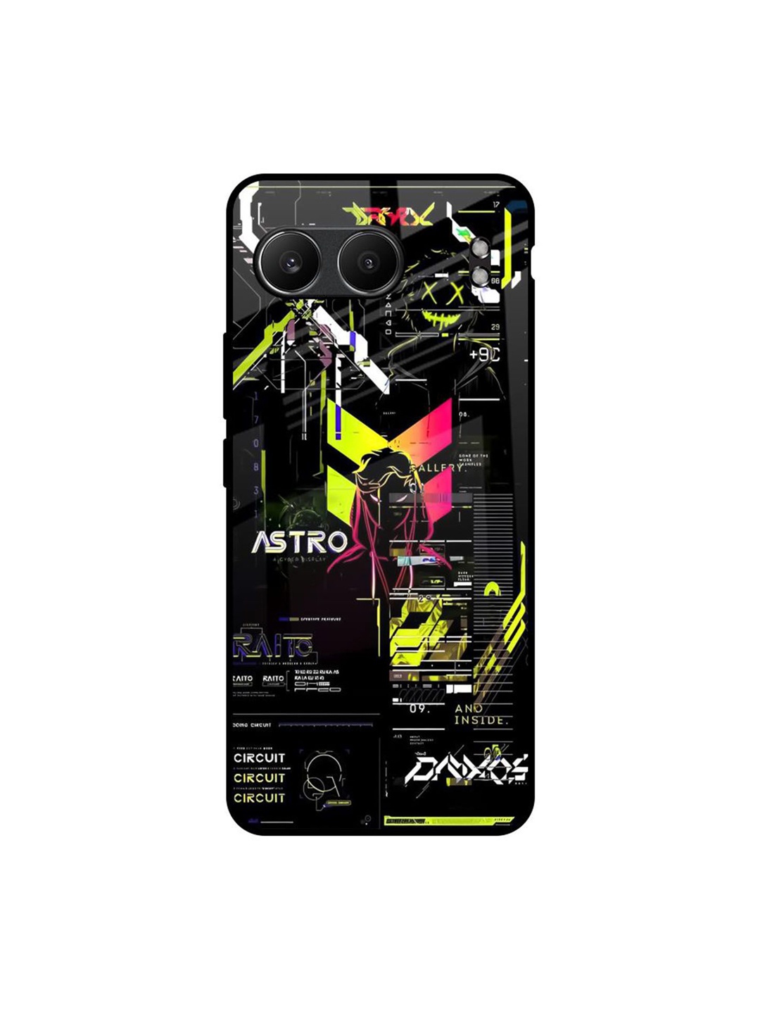 

QRIOH Astro Glitch OnePlus Nord 4 5G Impact Resistant Back Case, Black