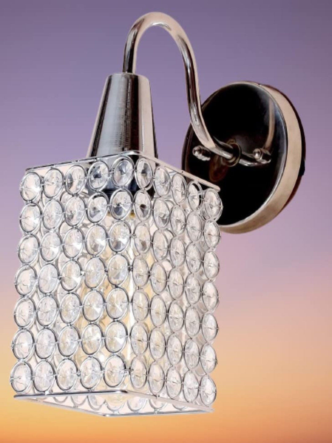 

KINIS Silver-Toned & White Textured Quirky Square Shaped Light Wall Lamp