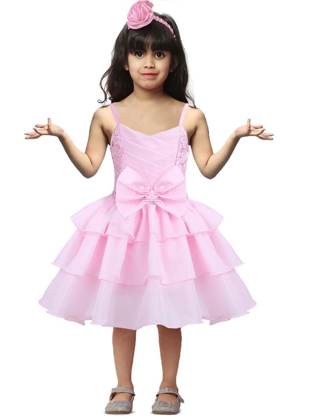 

Wow Princess Girls Fit and Flare Dress, Pink