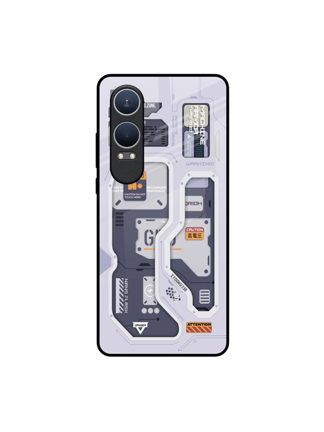 

QRIOH Tech Savvy OnePlus Nord CE4 Lite 5G Impact Resistant Back Case, White
