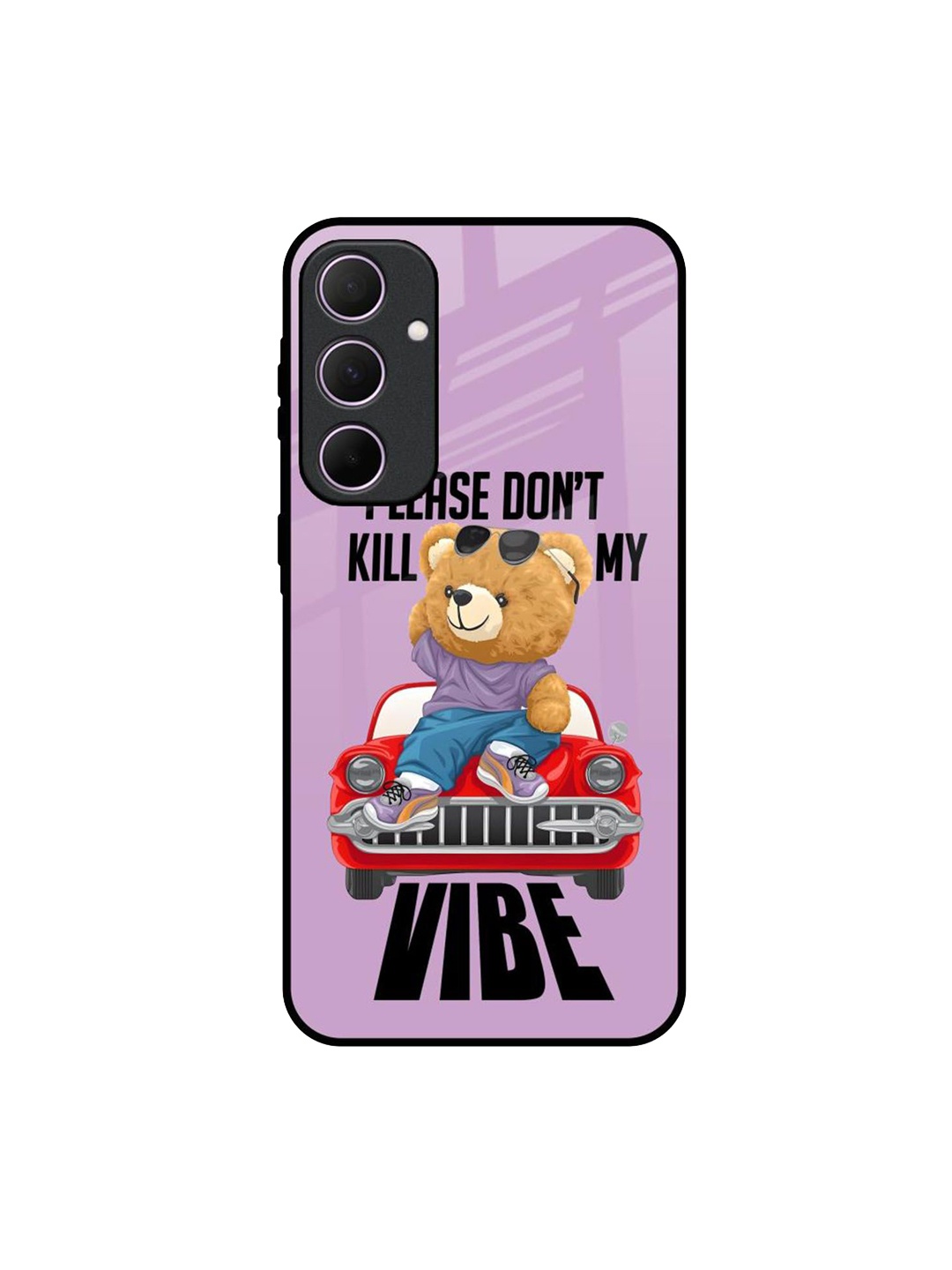 

QRIOH Don't Kill My Vibe Samsung Galaxy A35 5G Impact Resistant Back Case, Purple