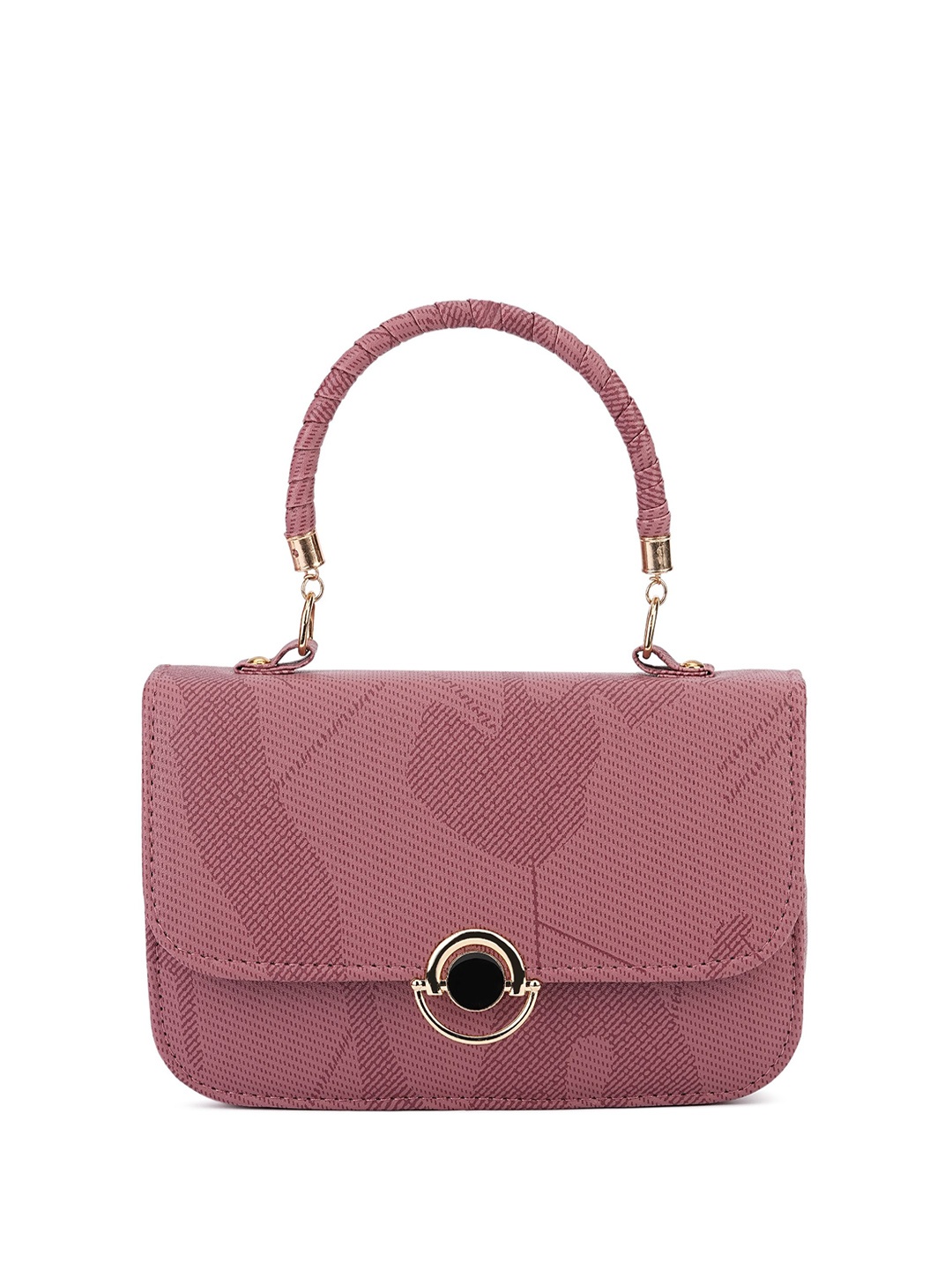 

ZAF Printed Structured Sling Bag, Pink
