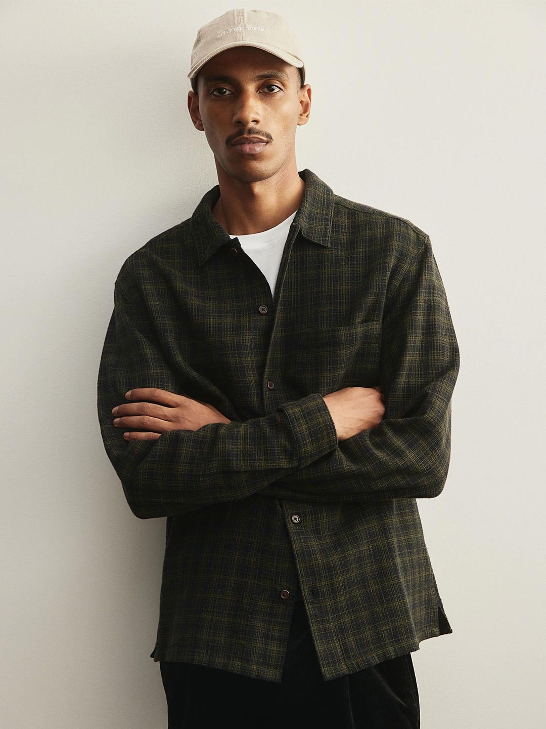 

H&M Regular Fit Cotton Shirt, Green