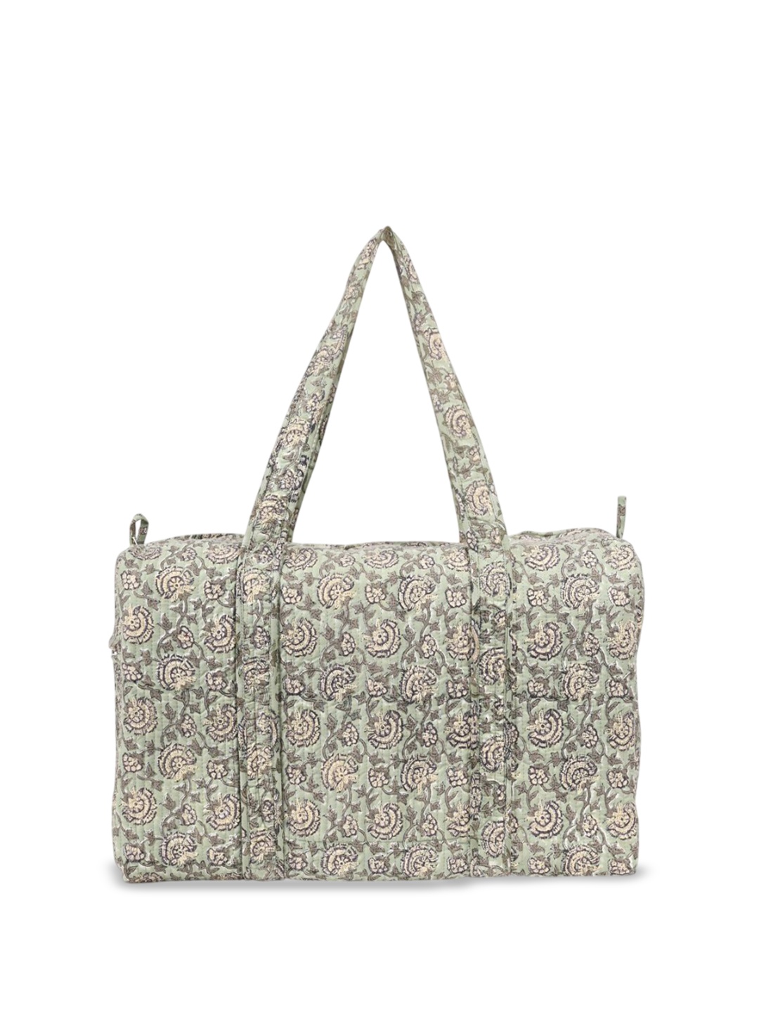 

Block N Style Floral Printed Large Casual Duffel Bag, Brown