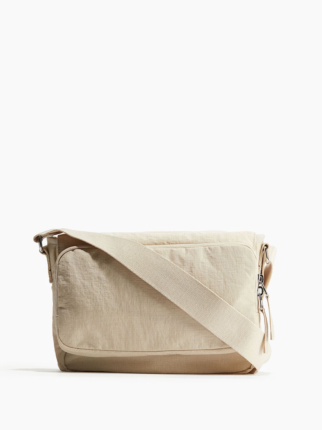 

H&M Nylon Crossbody Bag, Beige