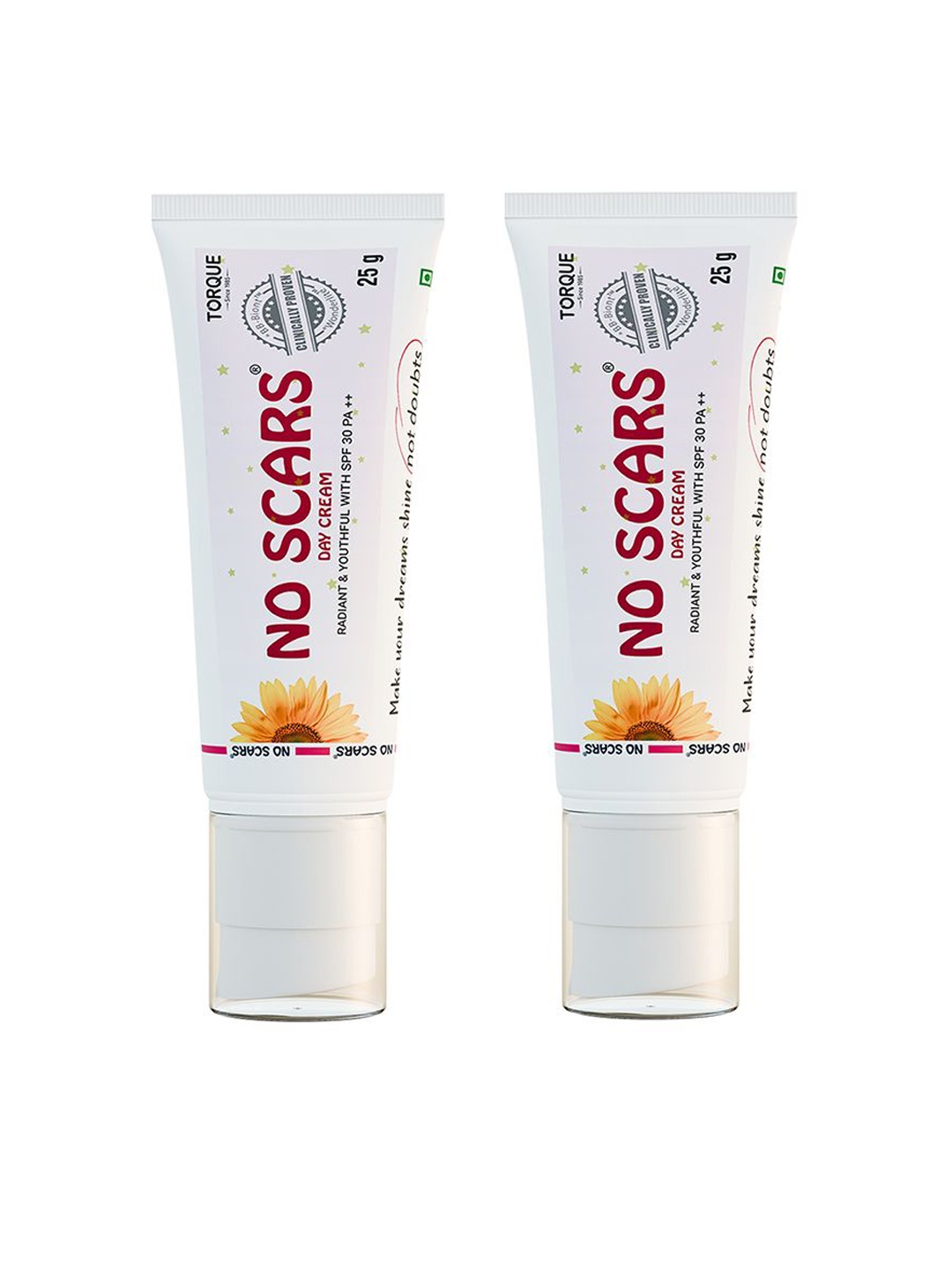 

NO SCARS Set Of 2 Day Cream With SPF 30 PA++ & Aloevera - 25 g Each, White