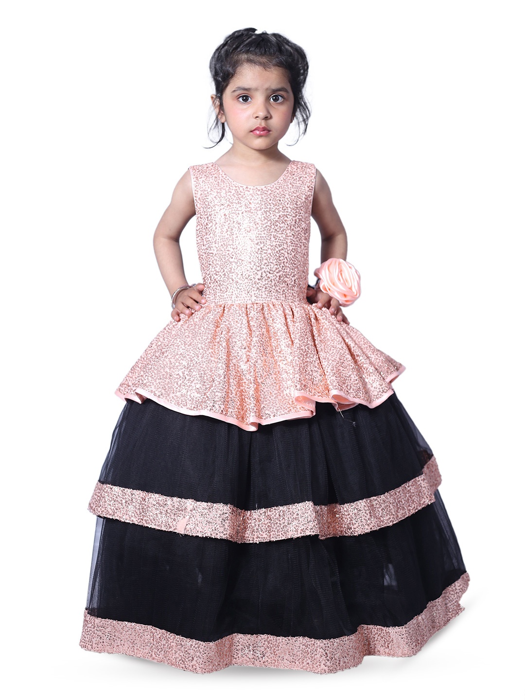 

Wow Princess Girls Net Gown Maxi Dress, Black