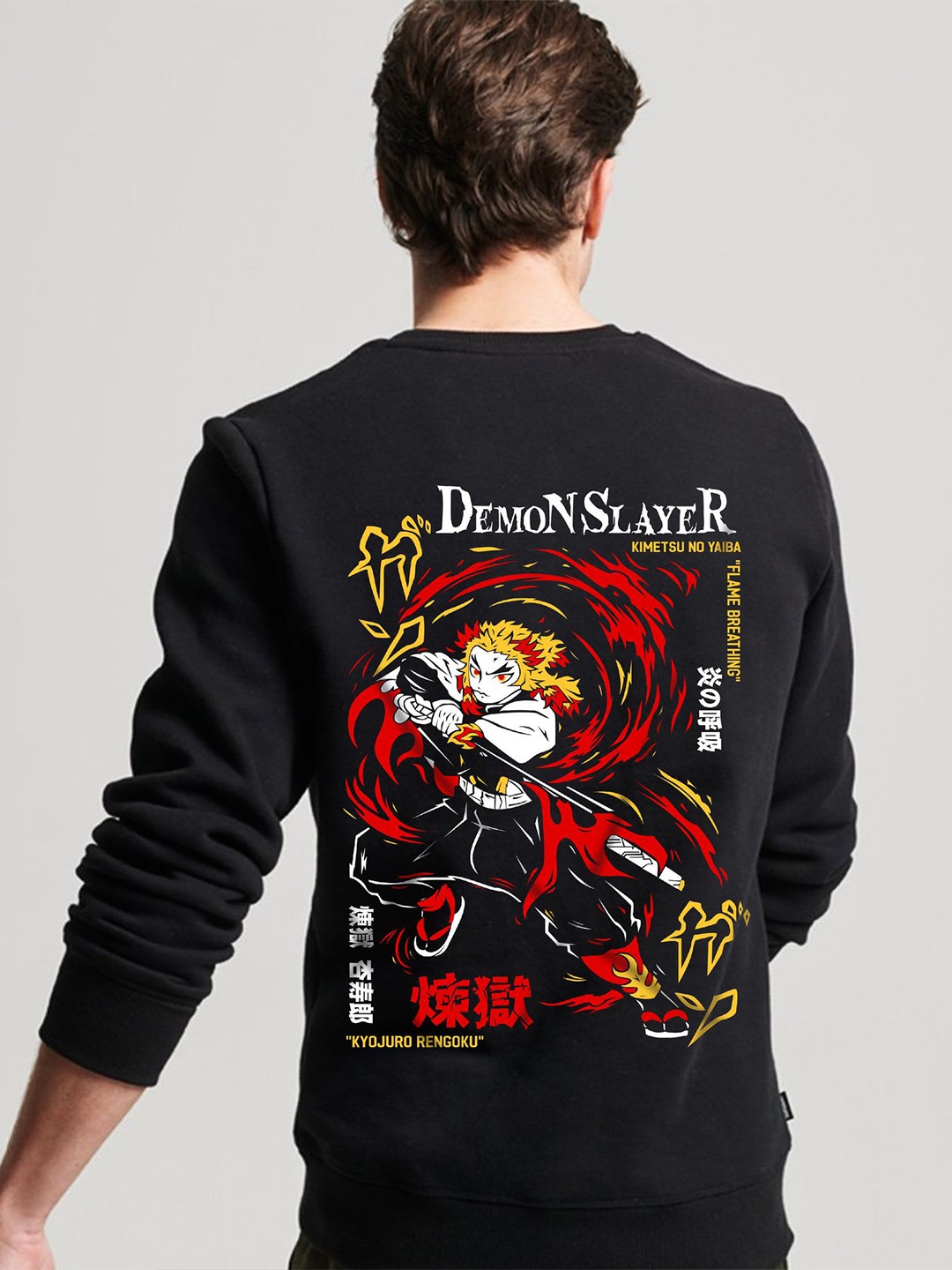 

Tees Da Men Printed Sweatshirt, Black