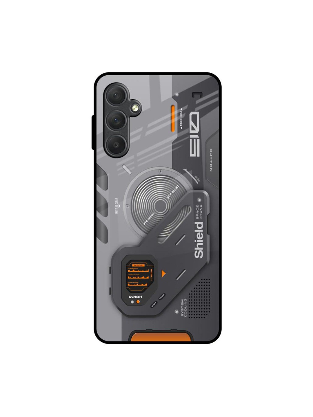 

QRIOH Tech Lifestyle Samsung Galaxy M54 5G Impact Resistant Back Case, Grey