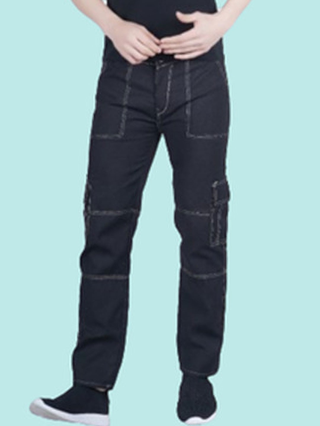 

COMFITS Men Classic Stretchable Mid-Rise Jeans, Black