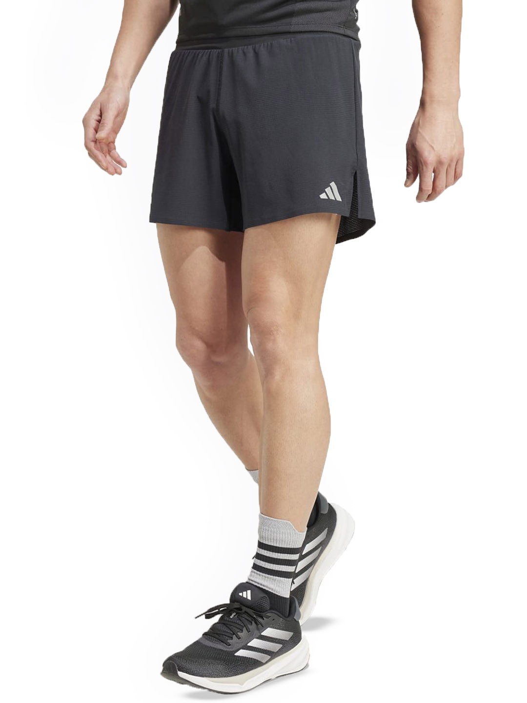 

ADIDAS Ult Pocket Men Brand Logo Printed Mid Rise Above Knee Length Shorts, Black
