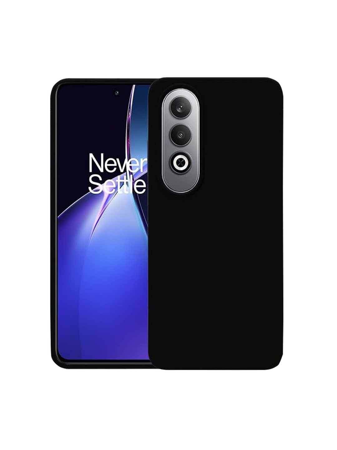 

LIRAMARK Solid OnePlus Nord CE4 5G Impact Resistant Back Case, Black